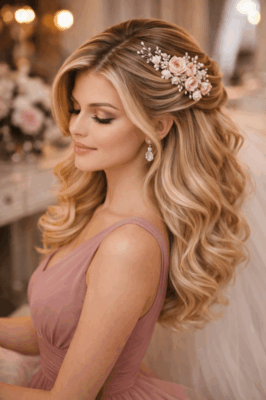 Koszorúslány fizura