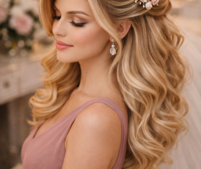 Koszorúslány fizura